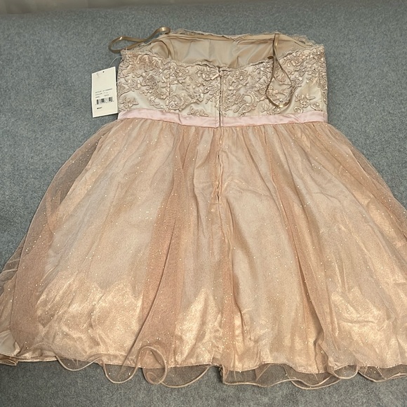 Hoco Hailey Logan Adrianna Papell Mini Dress Size 13 14 Fairy Coquette Formal - Picture 7 of 12